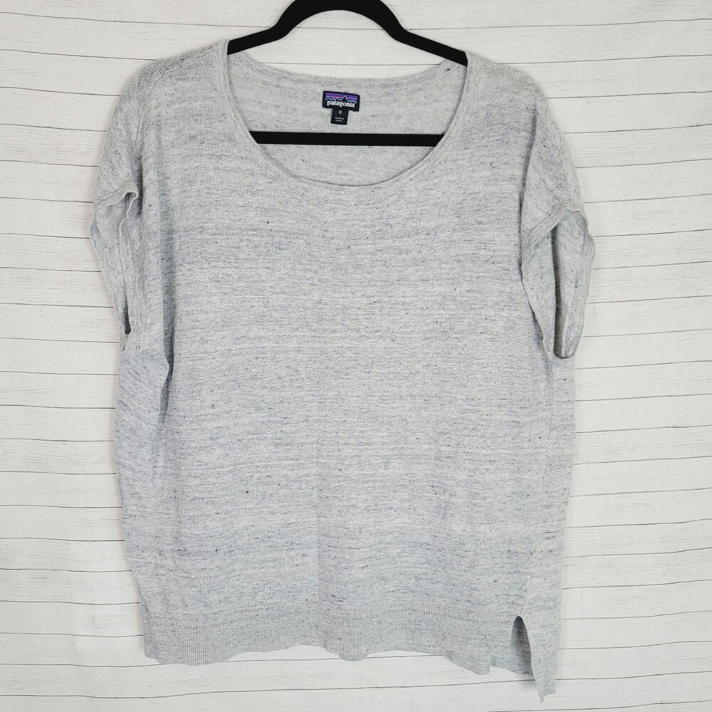 Patagonia Lightweight 100% Linen Top in Gray, sz Medium